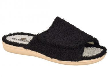 Γυναικείες Παντόφλες Μπουρνουζέ | Υφαντίδης | 526126 | Μαύρο - Υφαντίδης - 